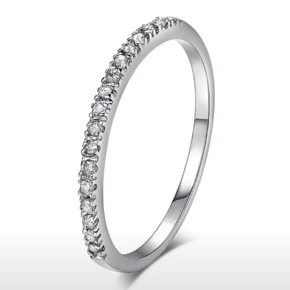 *Certified .17ct D Color VVS1 Moissanite Eternity Band